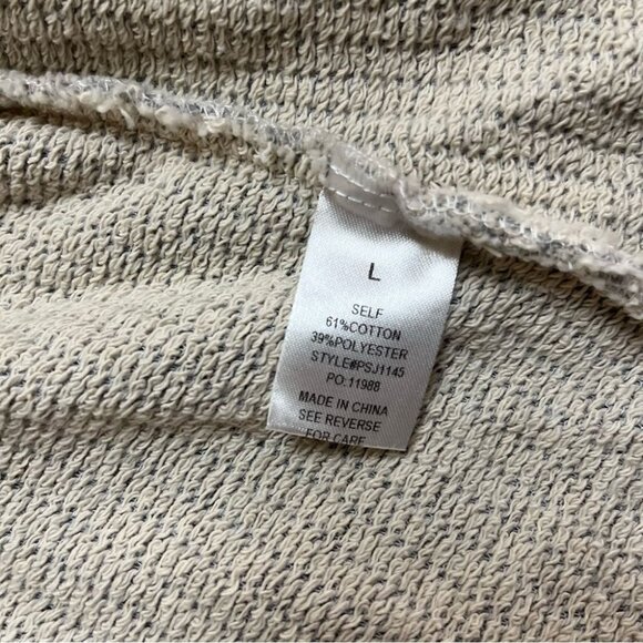 POLAGRAM by Wellmade Inc, Gray Woven Schacket Shirt Size L - Picture 2 of 5